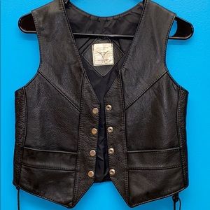 Leather vest
